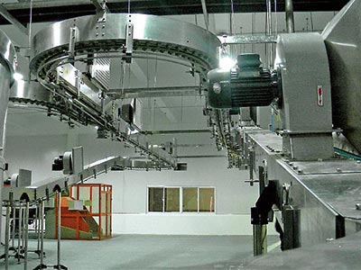 Empty Bottle Air Conveyor System